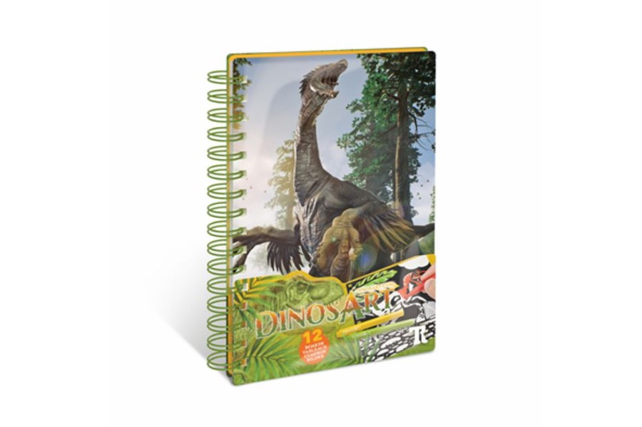 Creative Play The Toy Factory | Dinosart Velvet Art Book