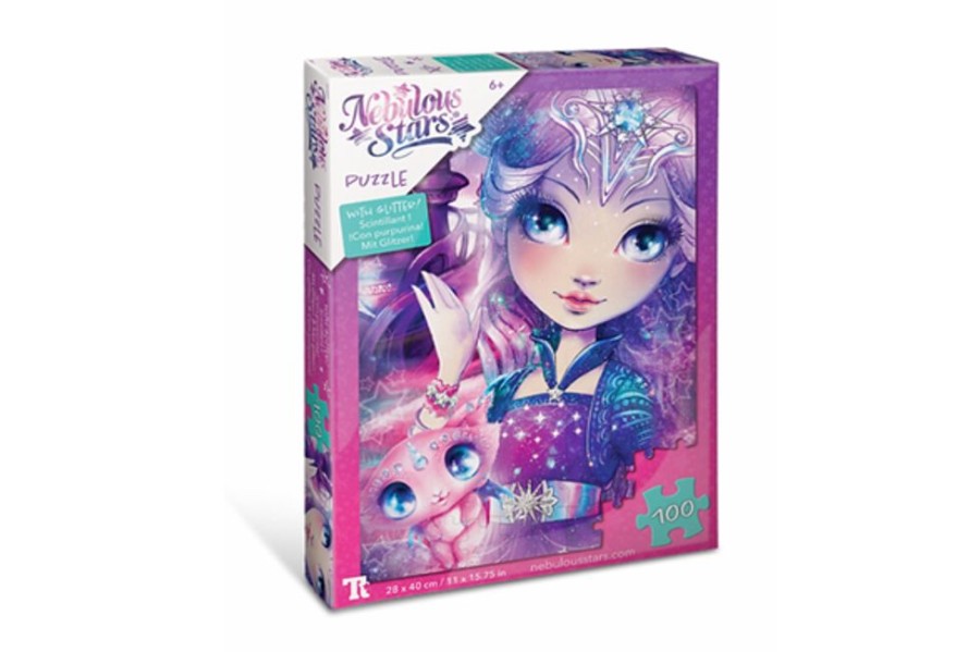 Fantasy & Fairies The Toy Factory | Nebulia & Stella Glitter Puzzle - 100 Pieces