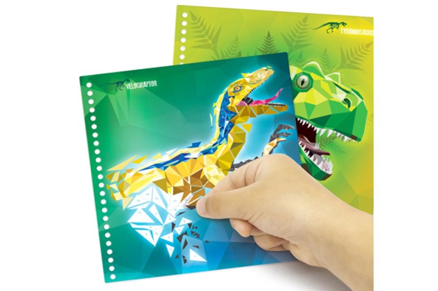 Creative Play The Toy Factory | Dinosart Sticker By Number Art Kit