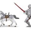 Castles & Knights The Toy Factory | Knight In Silver Armour & War Horse