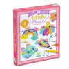 Creative Play The Toy Factory | Artistic Plastic "Color-In" Kit - Kawaii Keyrings