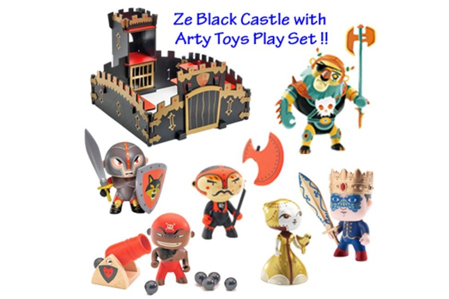 Castles & Knights The Toy Factory | Ze Black Castle + Arty Toys Play Set