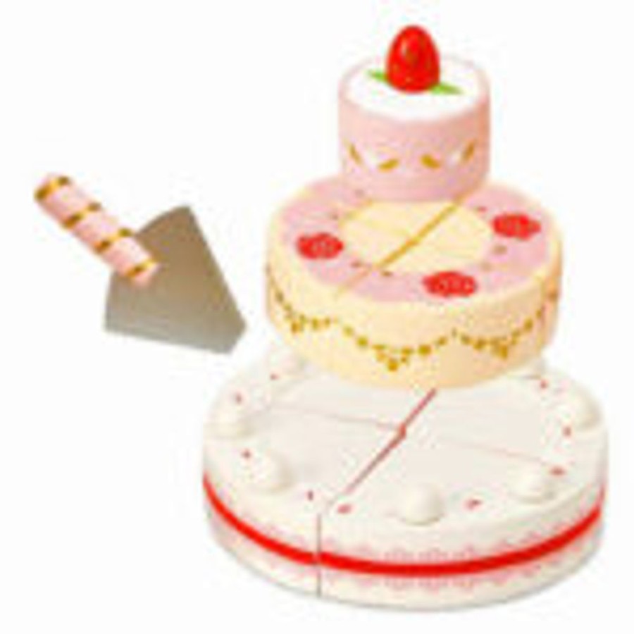 Pretend Play The Toy Factory | Strawberry Wedding Cake Play Set