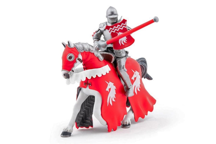 Castles & Knights The Toy Factory | Red Knight With Spear & War Horse