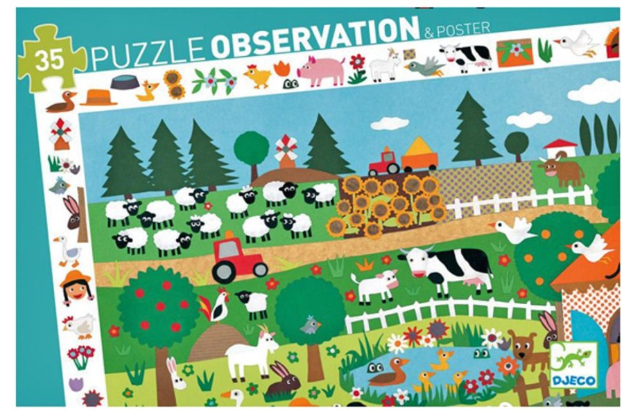 Creative Play The Toy Factory | Farm Observation Puzzle - 35 Pieces