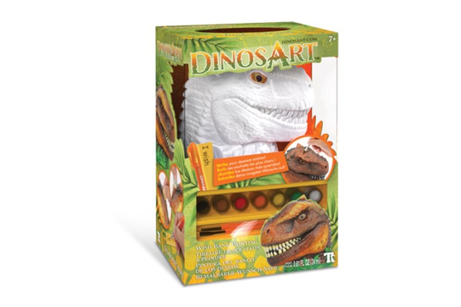 Creative Play The Toy Factory | Paint-Your-Own T-Rex Wish Bank