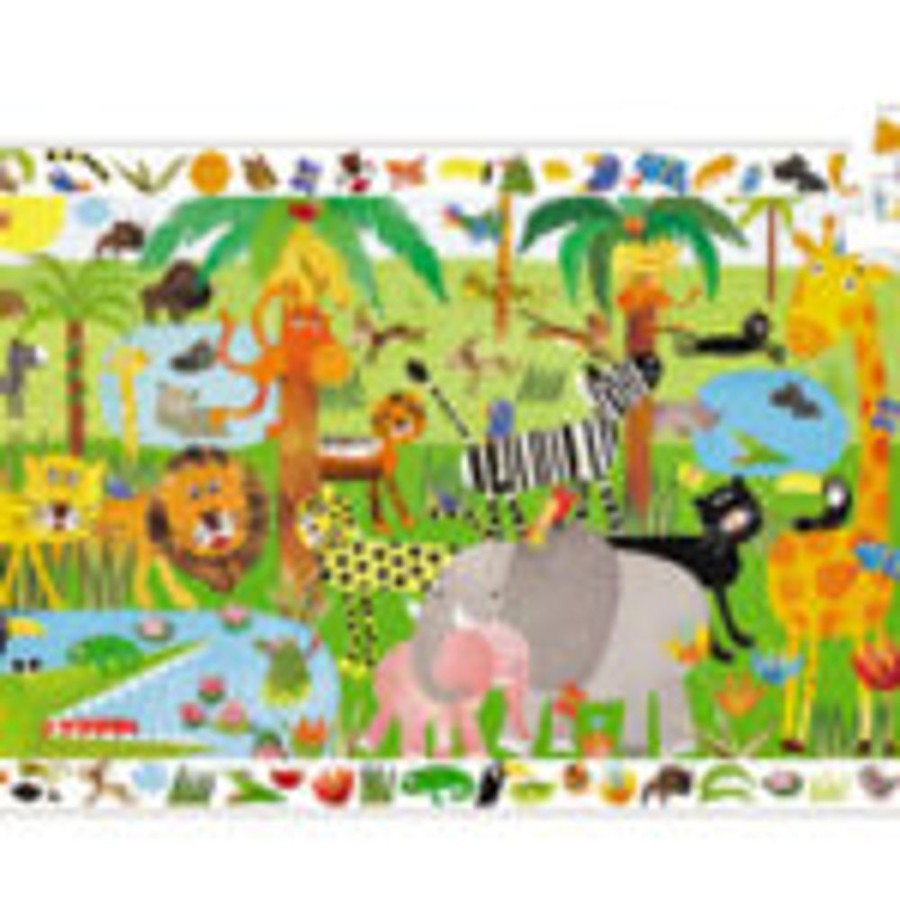 Pretend Play The Toy Factory | Jungle Observation Puzzle - 35 Pieces