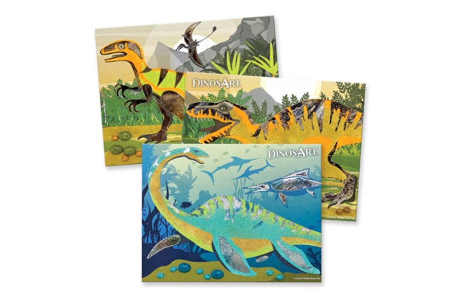 Creative Play The Toy Factory | Dinosart Sand & Foil Art Kit