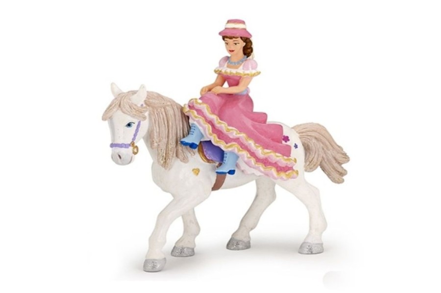 Fairy Tale Toys The Toy Factory | Horsewoman With Hat On A Magical Horse