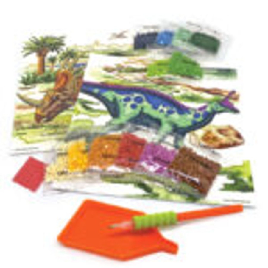 Creative Play The Toy Factory | Dinosart Dazzle By Number Art Kit