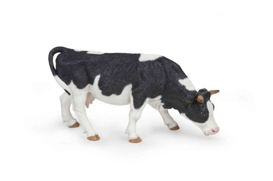 Pretend Play The Toy Factory | Black & White Grazing Cow