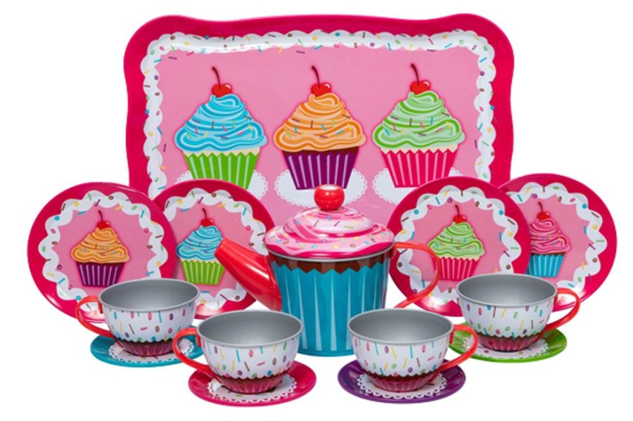 Pretend Play The Toy Factory | Cupcakes Tin Tea Set