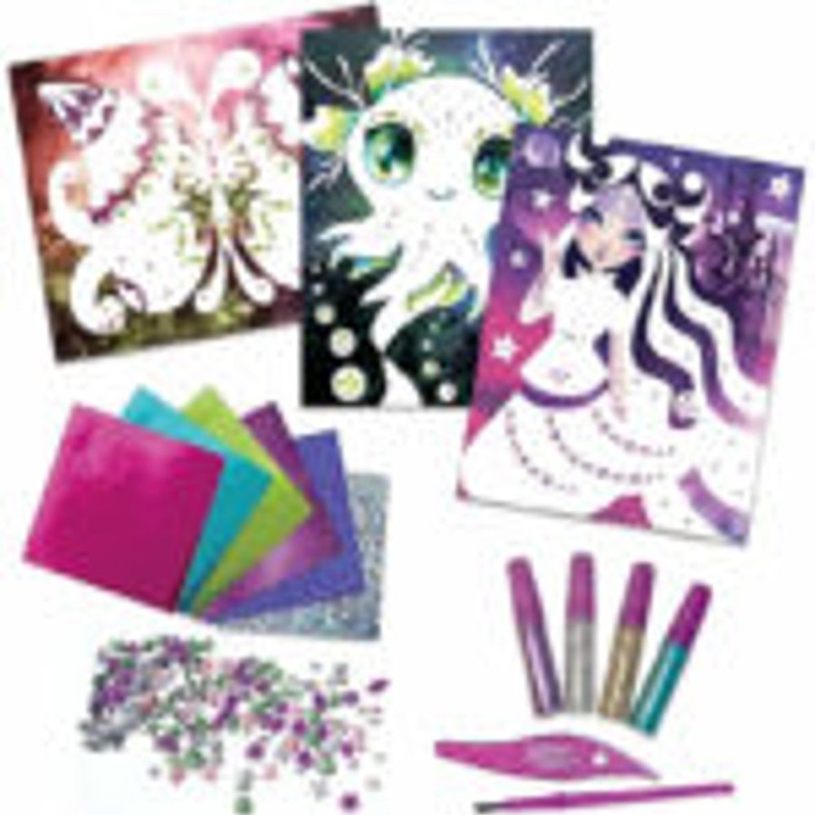 Fantasy & Fairies The Toy Factory | Glitter & Foil Art Kit - Marinia