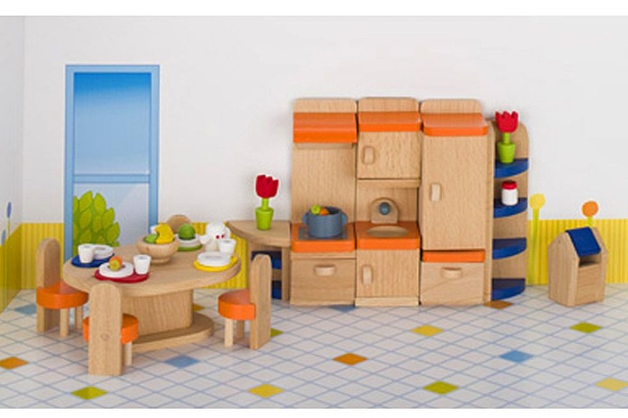 Dollhouses The Toy Factory | Deluxe Kitchen By Goki Toys